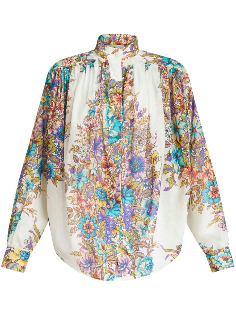 BLUSA PRINT NATURAL ESTAMPADO FLORES