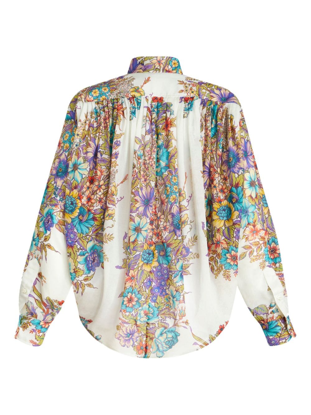 BLUSA PRINT NATURAL ESTAMPADO FLORES