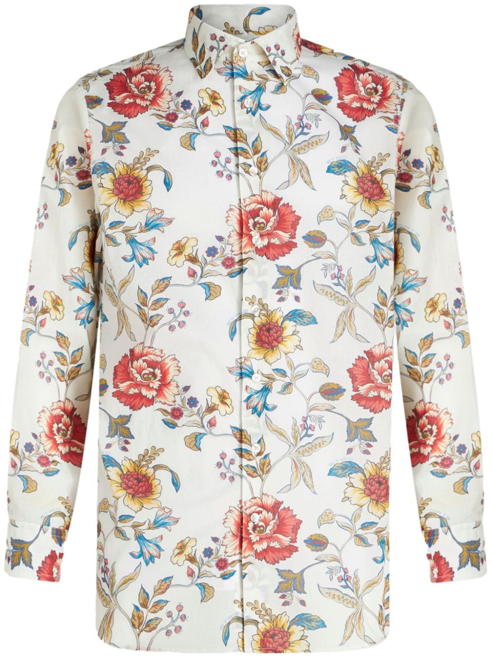 CAMISA ROMA BLANCA ESTAMPADO FLORES