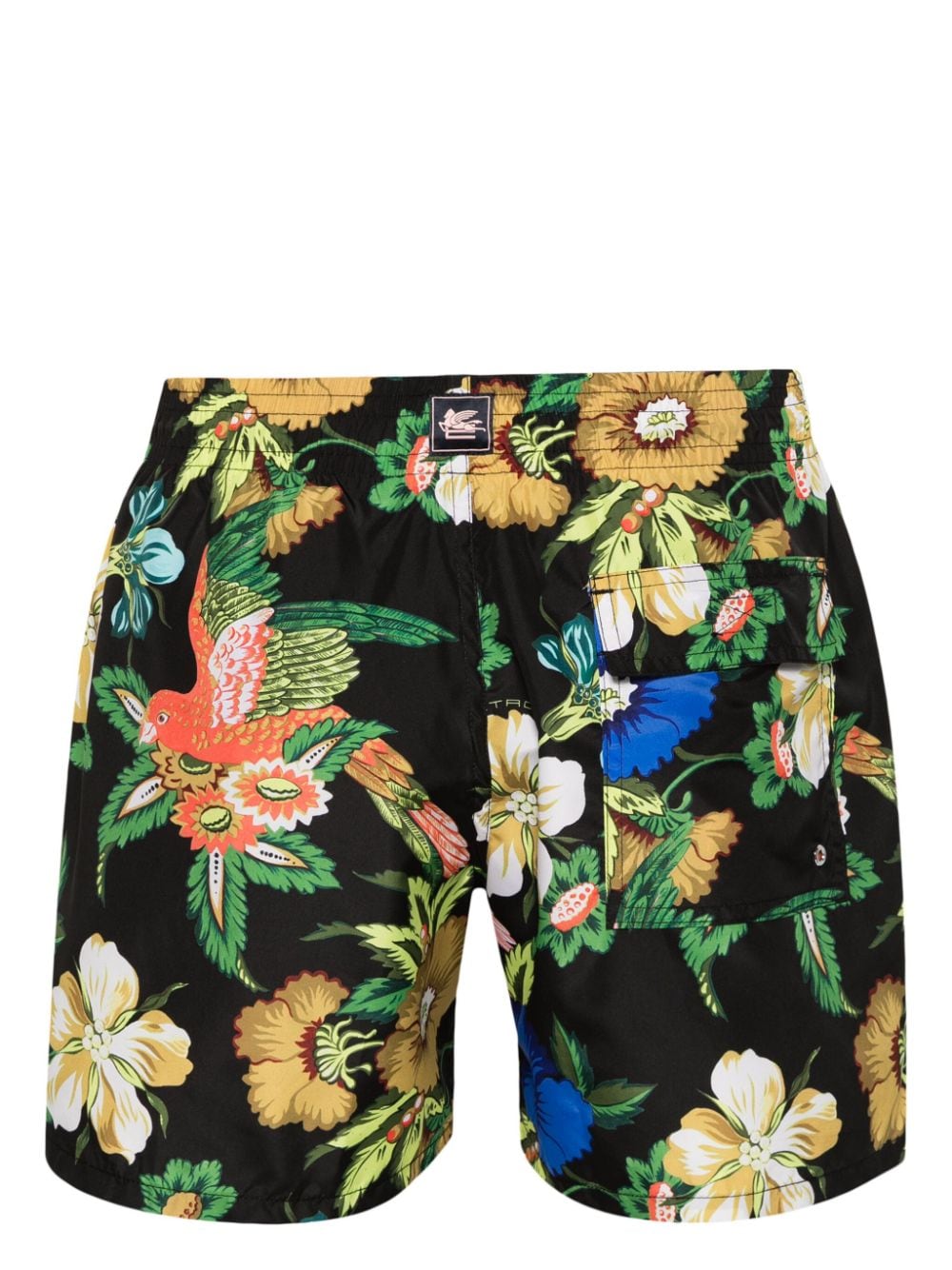 SWIMBOXER NEGRO ESTAMPADO FLORES