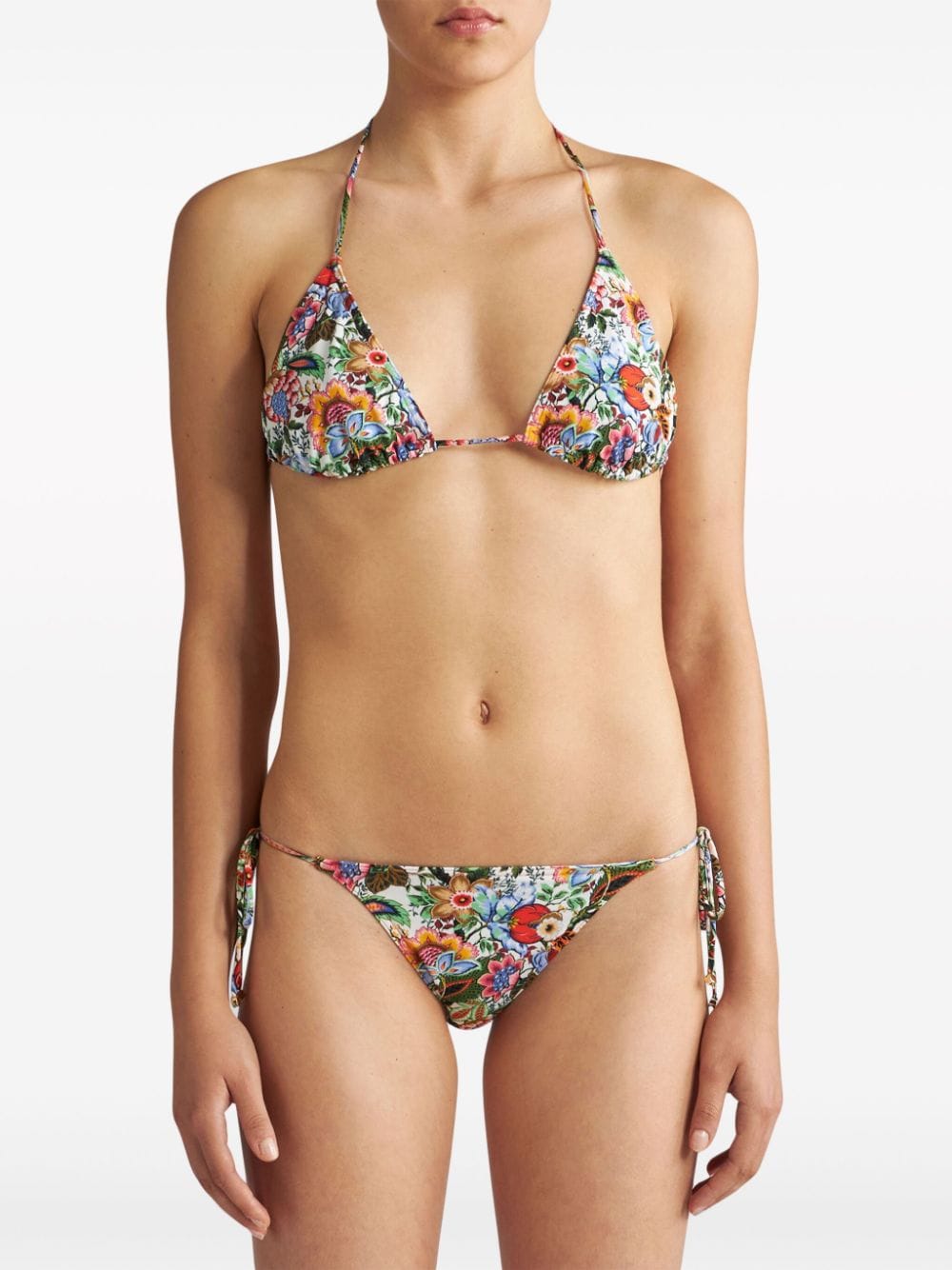 BIKINI BLANCO ESTAMPADO FLORES FRUTA