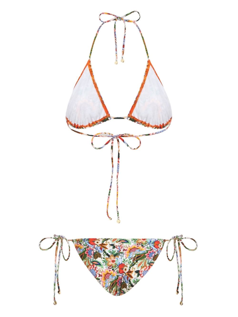 BIKINI BLANCO ESTAMPADO FLORES FRUTA