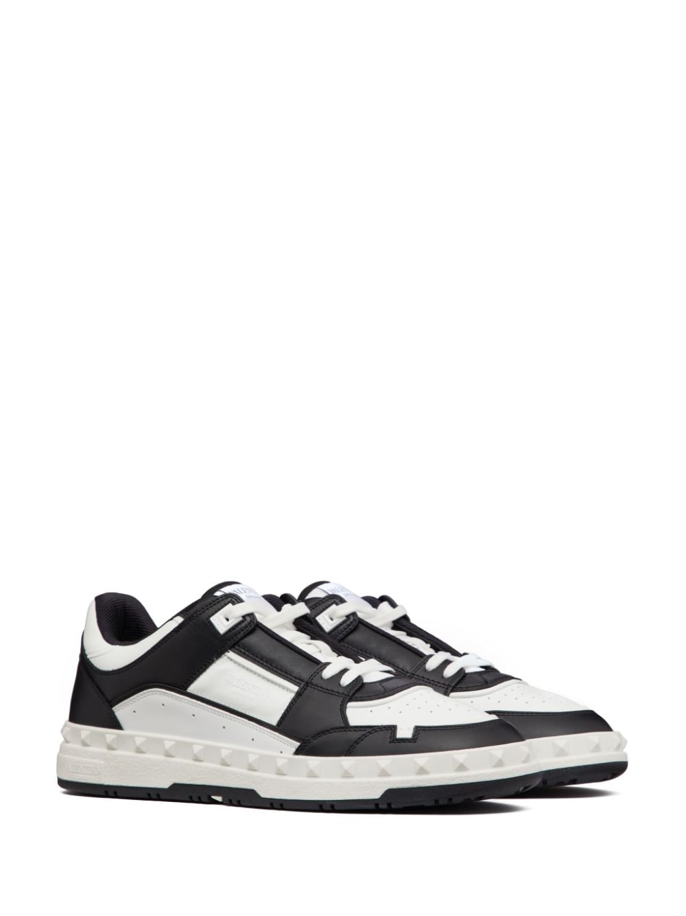 SNEAKER BLANCO NEGRO PIEL