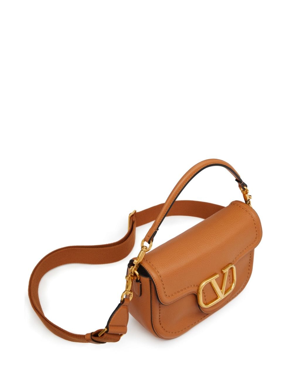 BOLSO DE HOMBRO CAMEL LOGO DORADO