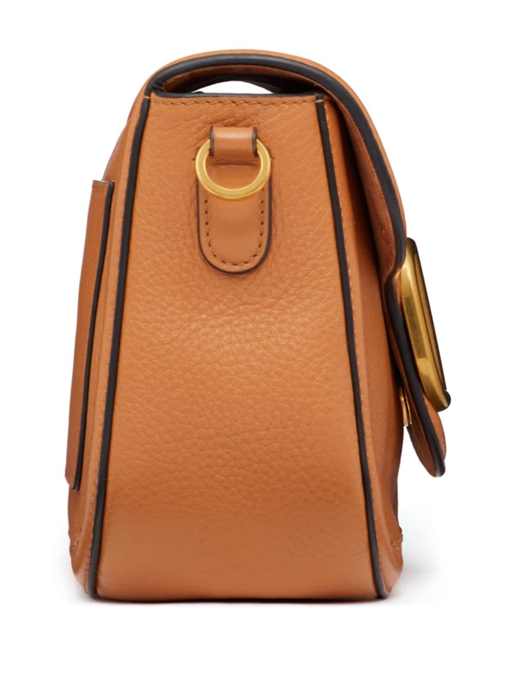 BOLSO DE HOMBRO CAMEL LOGO DORADO