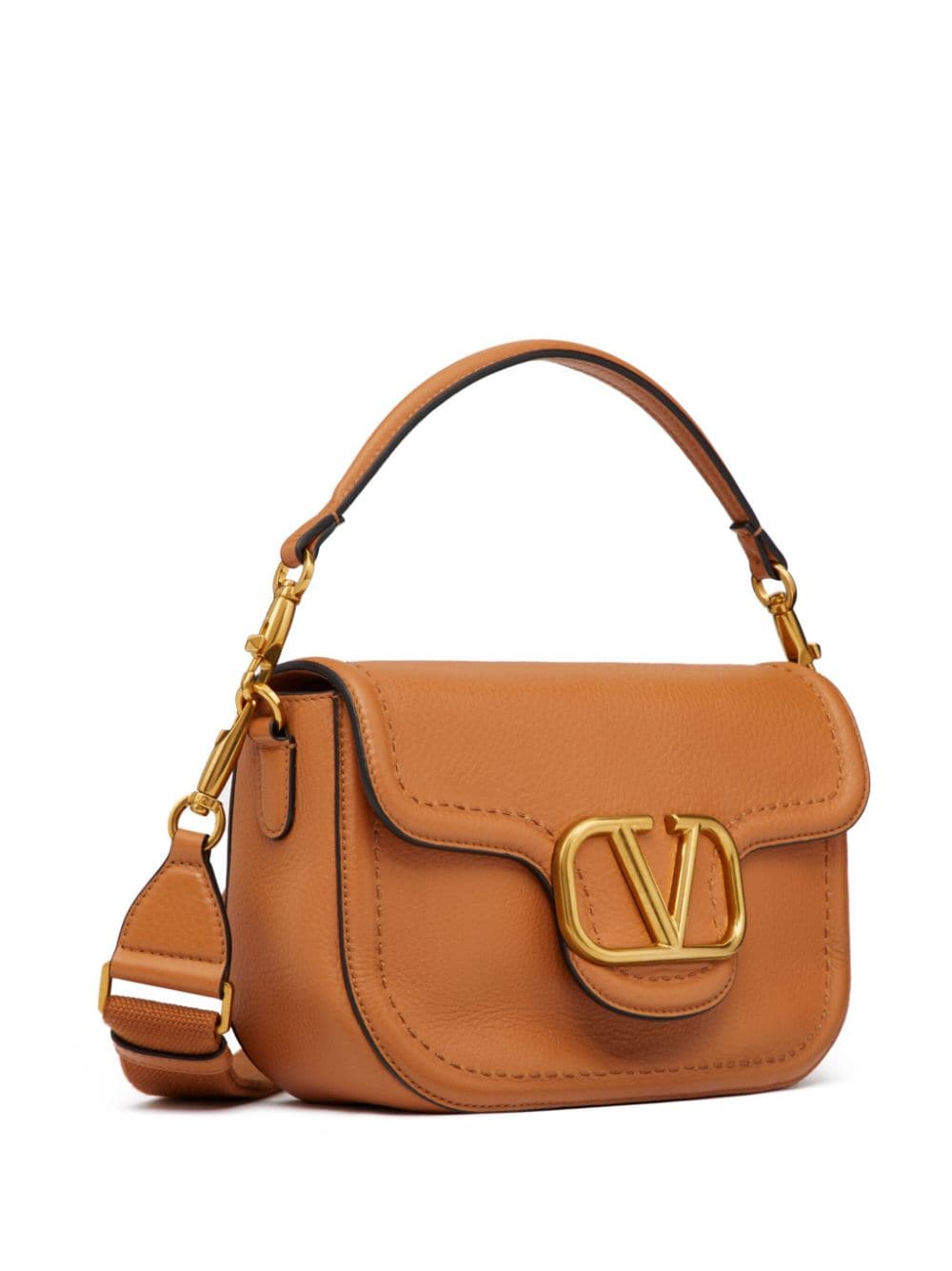 BOLSO DE HOMBRO CAMEL LOGO DORADO