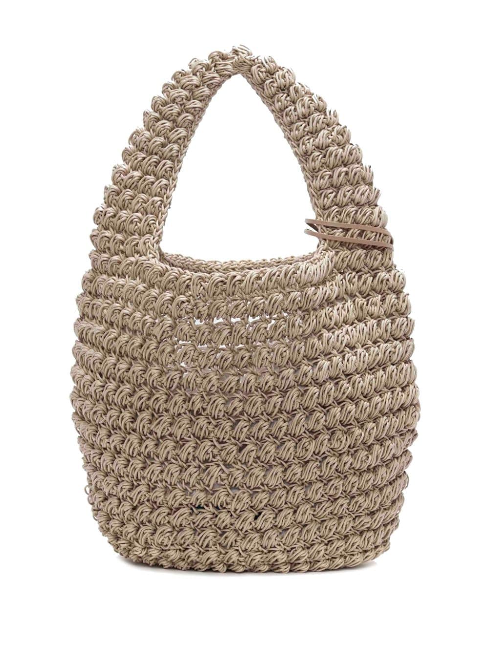 BOLSO CESTO M BEIGE NUDOS