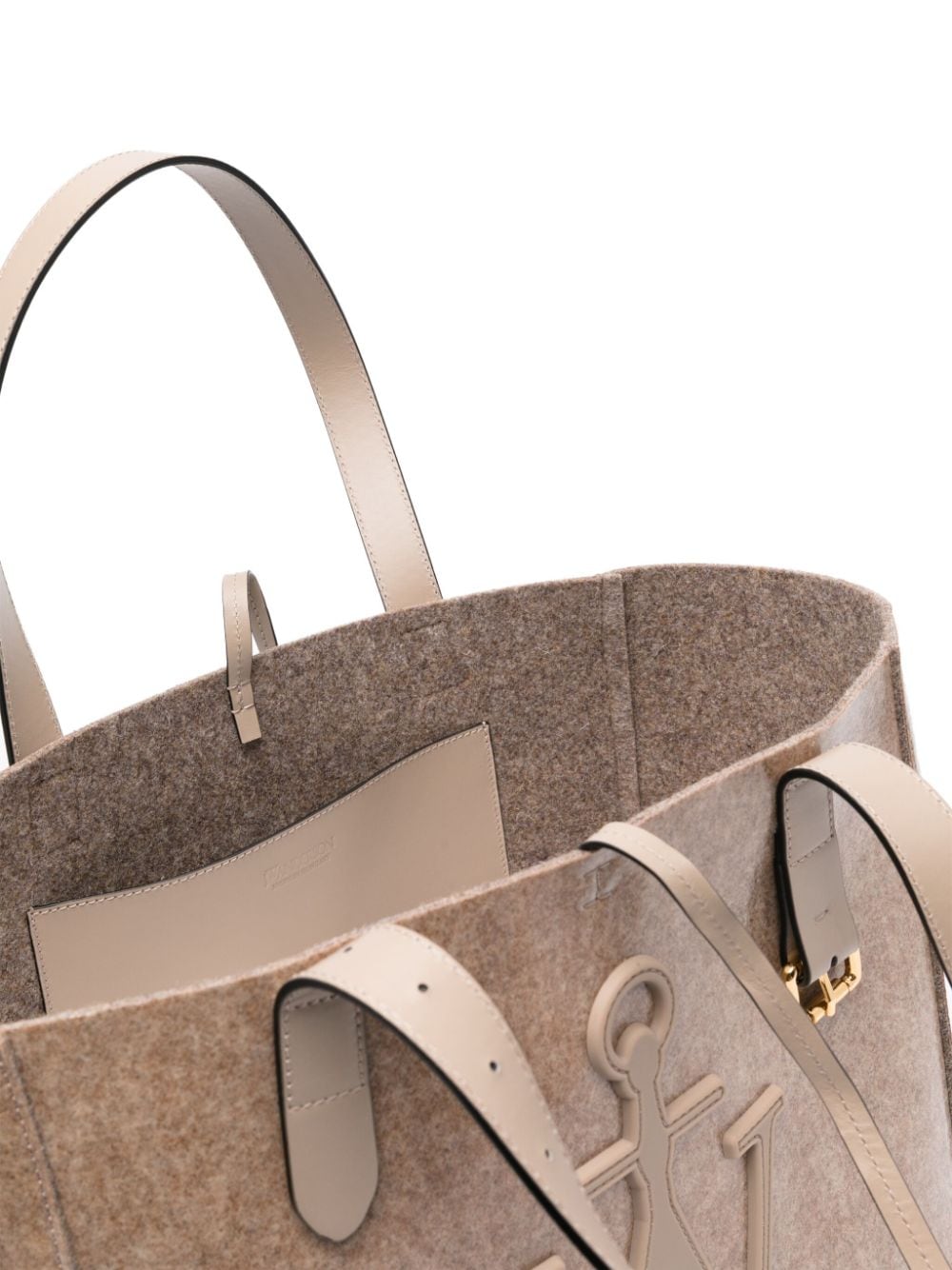 TOTE M TAUPE LOGO RELIEVE