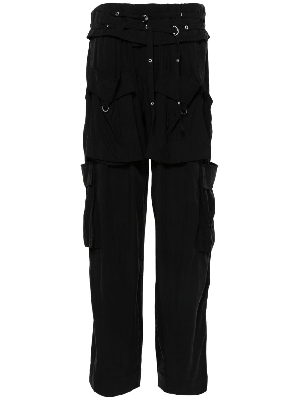 PANTALON HADJA CARGO NEGRO