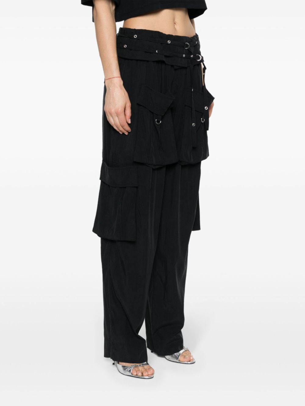 PANTALON HADJA CARGO NEGRO