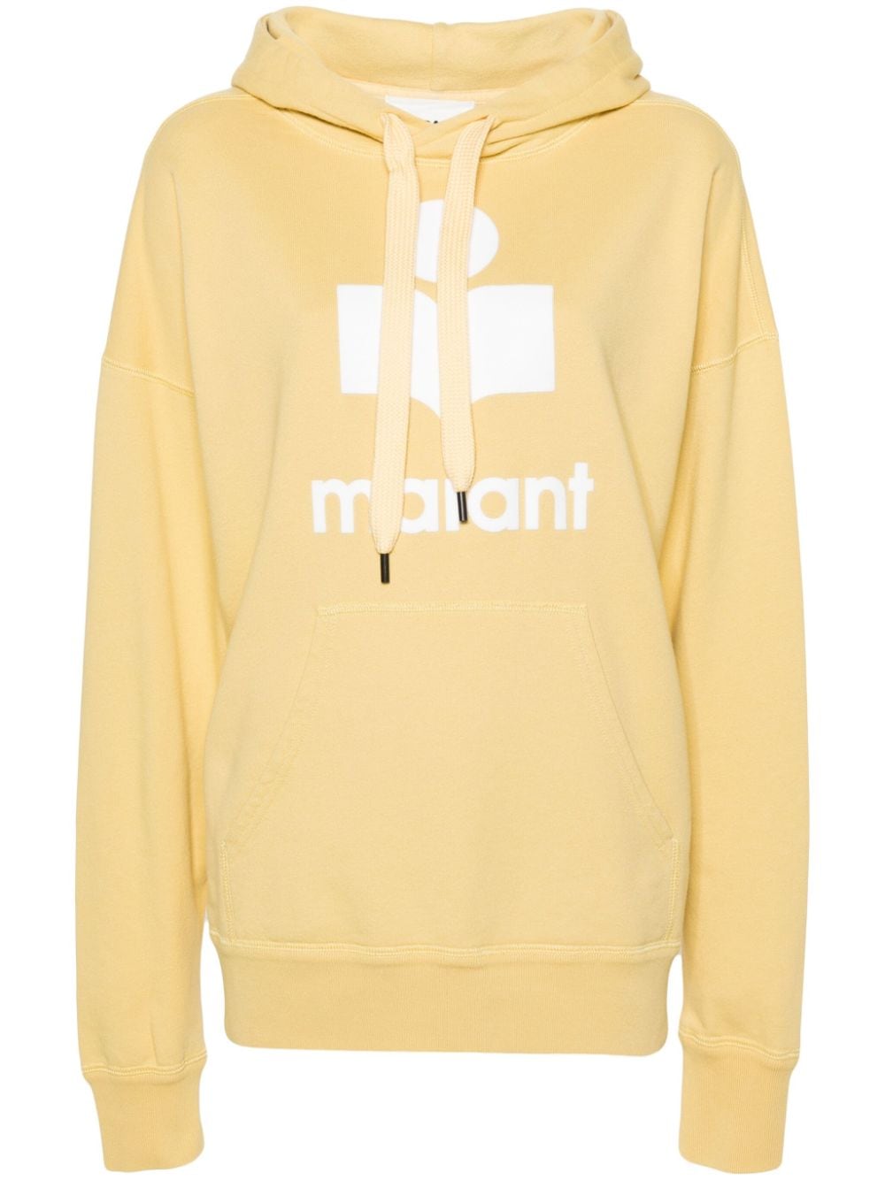 HOODIE MANSEL MOSTAZA LOGO BLANCO