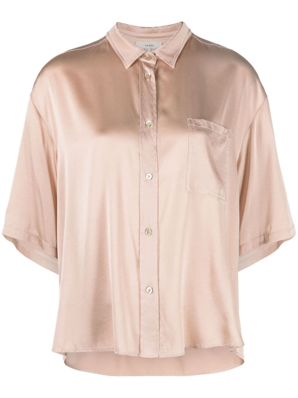 CAMISA MC SEDA NUDE