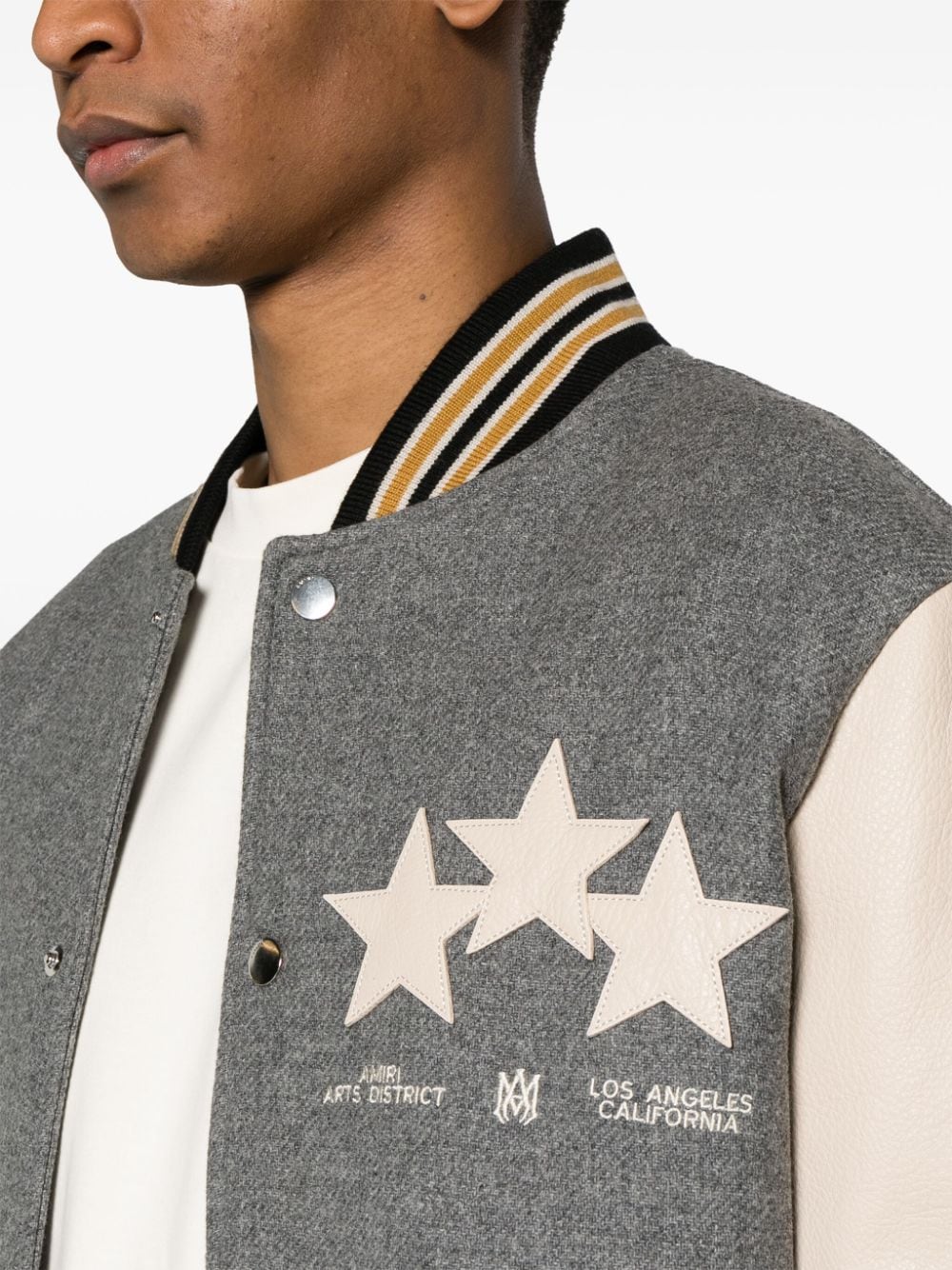 BOMBER OVER STARS VARSITY GRIS BEIGE 