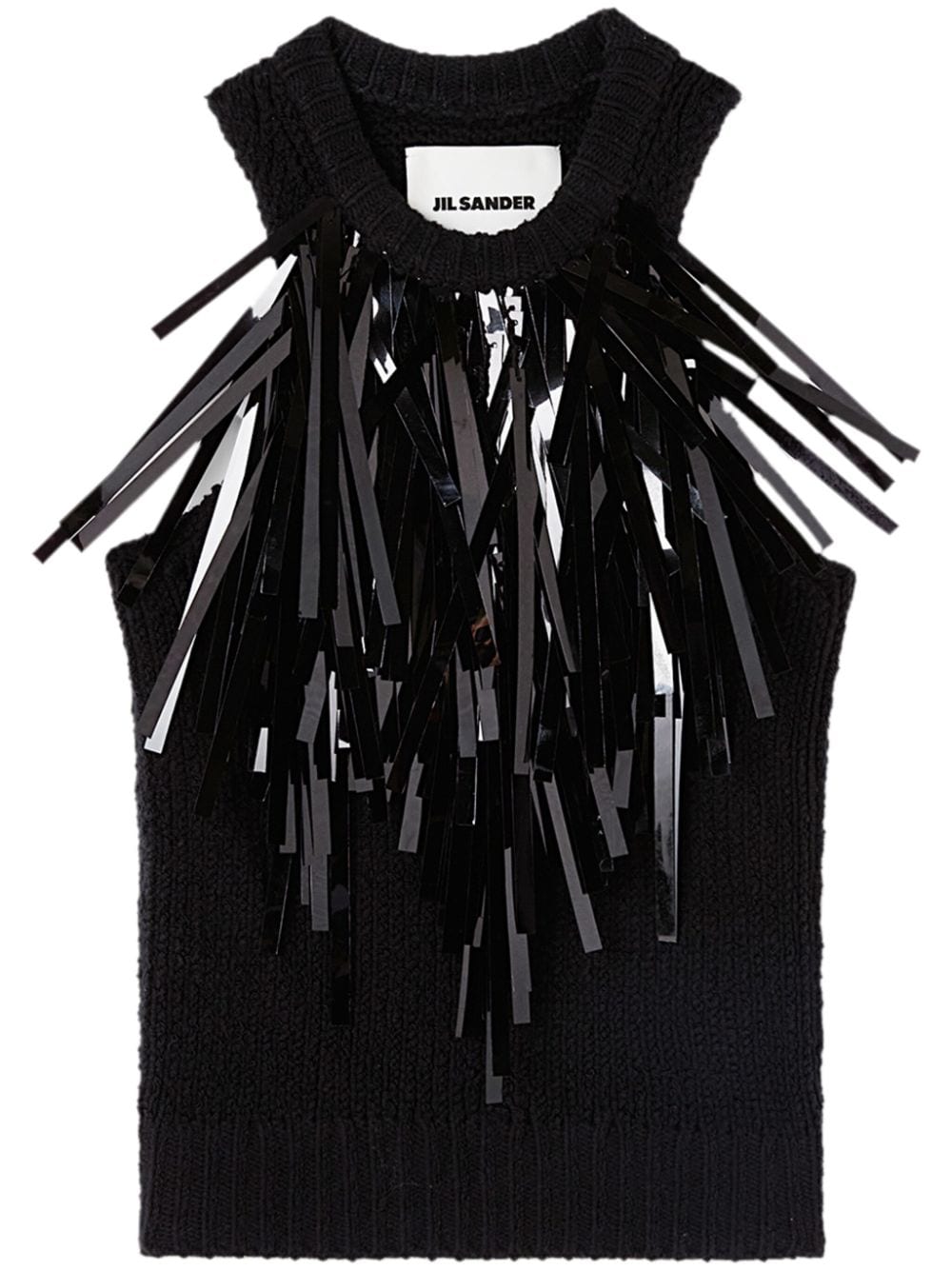 TOP SM NEGRO DETALLE FLECOS