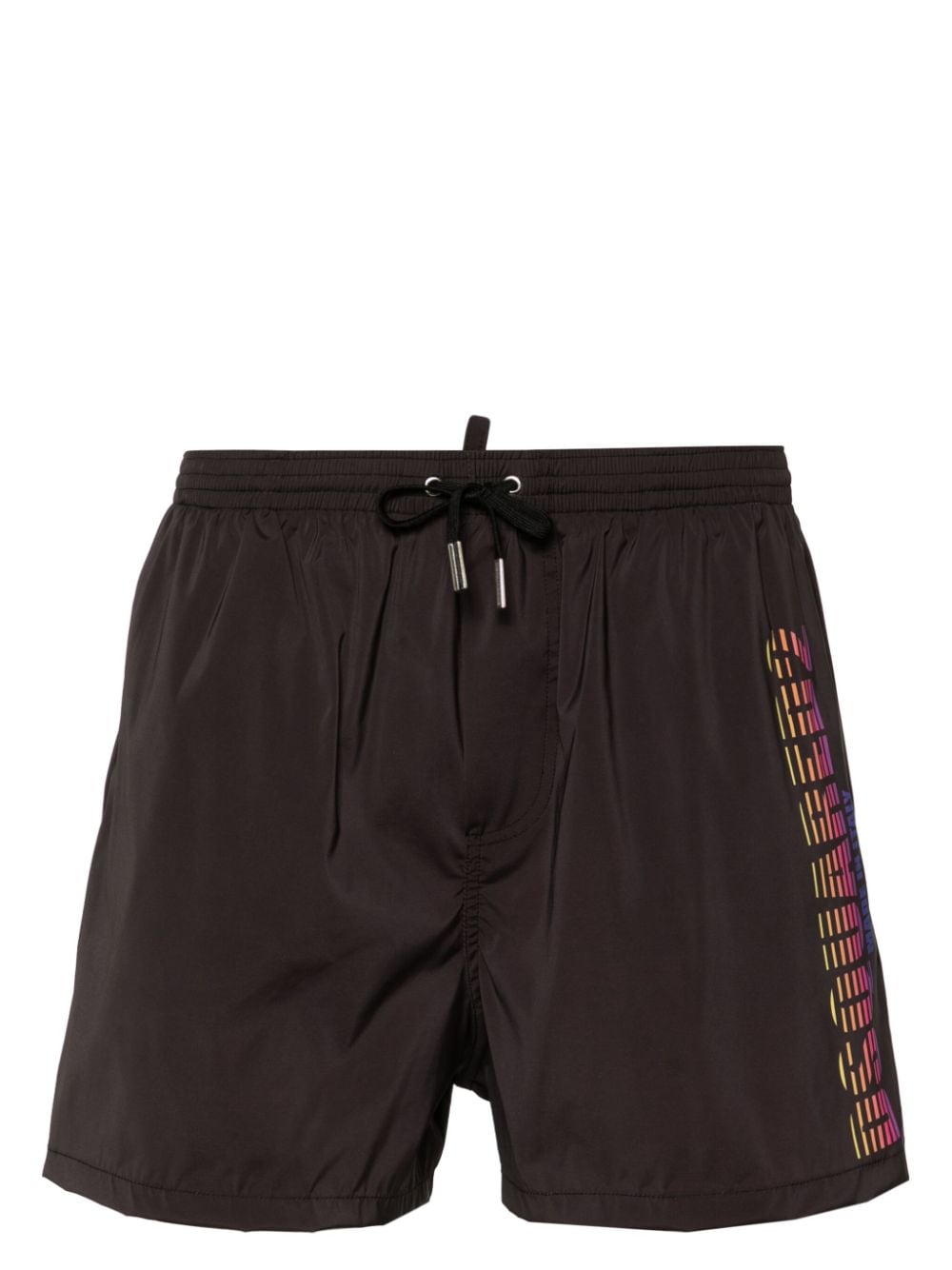 SWIMBOXER MIDI NEGRO LOGO DEGRADE