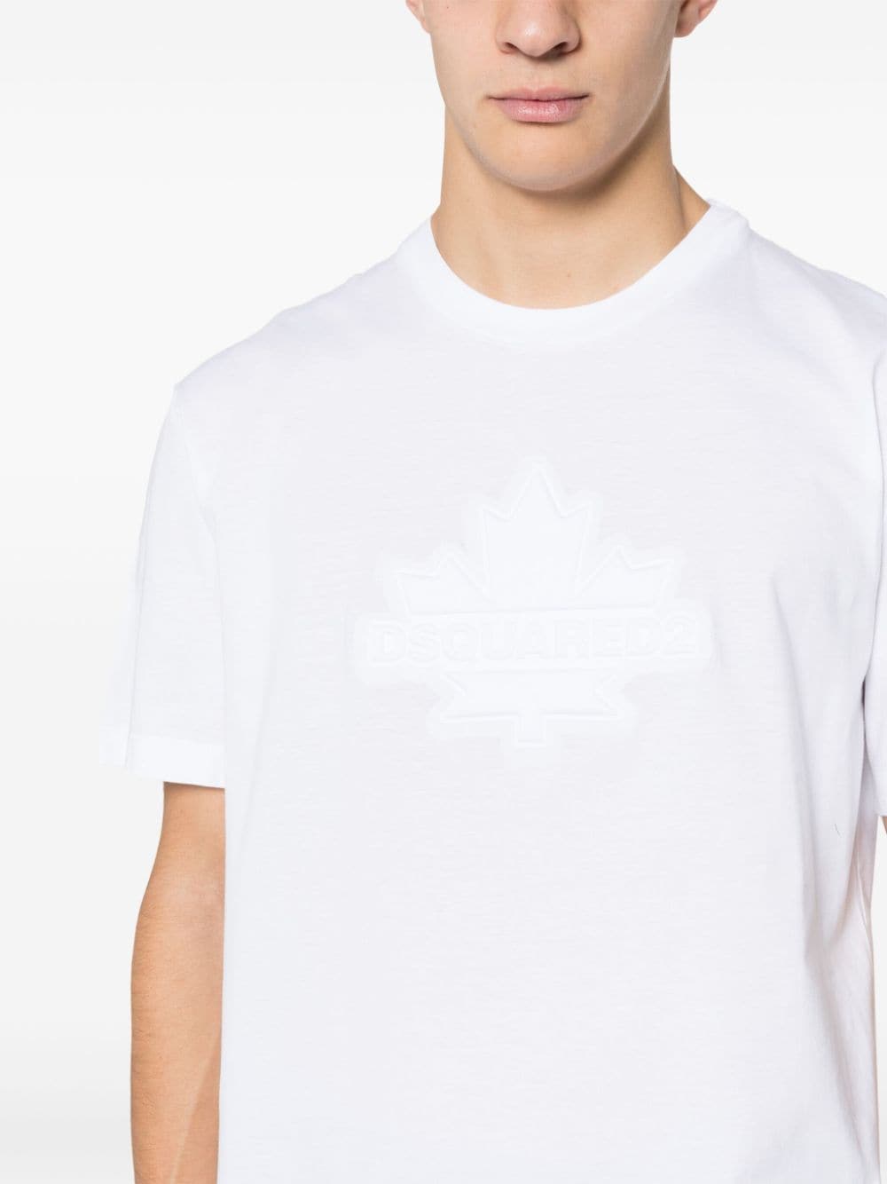 CAMISETA MC BLANCA LOGO RELIEVE