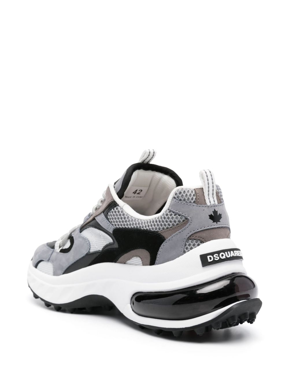 SNEAKER BUBBLE GRIS NEGRO BLANCO