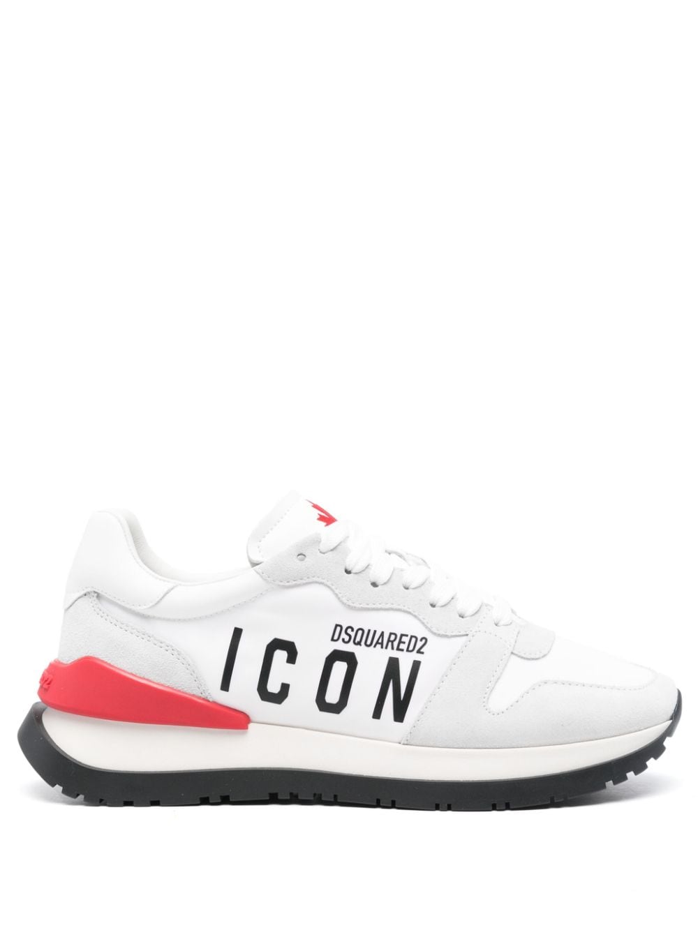 SNEAKER RUNNING BLANCO ROJO ICON NEGRO