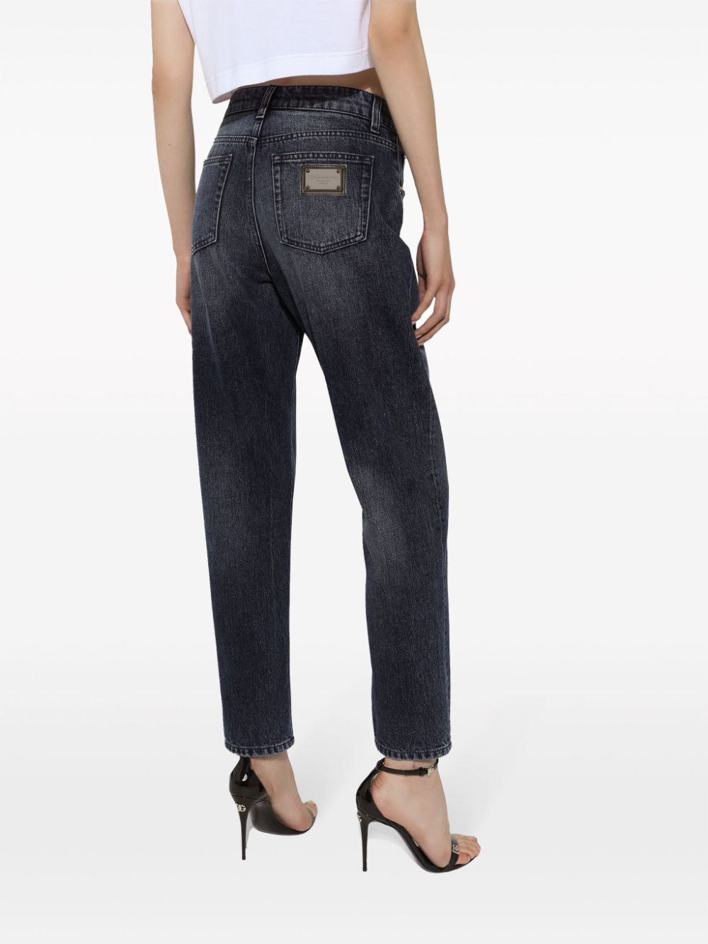 PANTALON JEAN DENIM EIQUETA PLATEADA