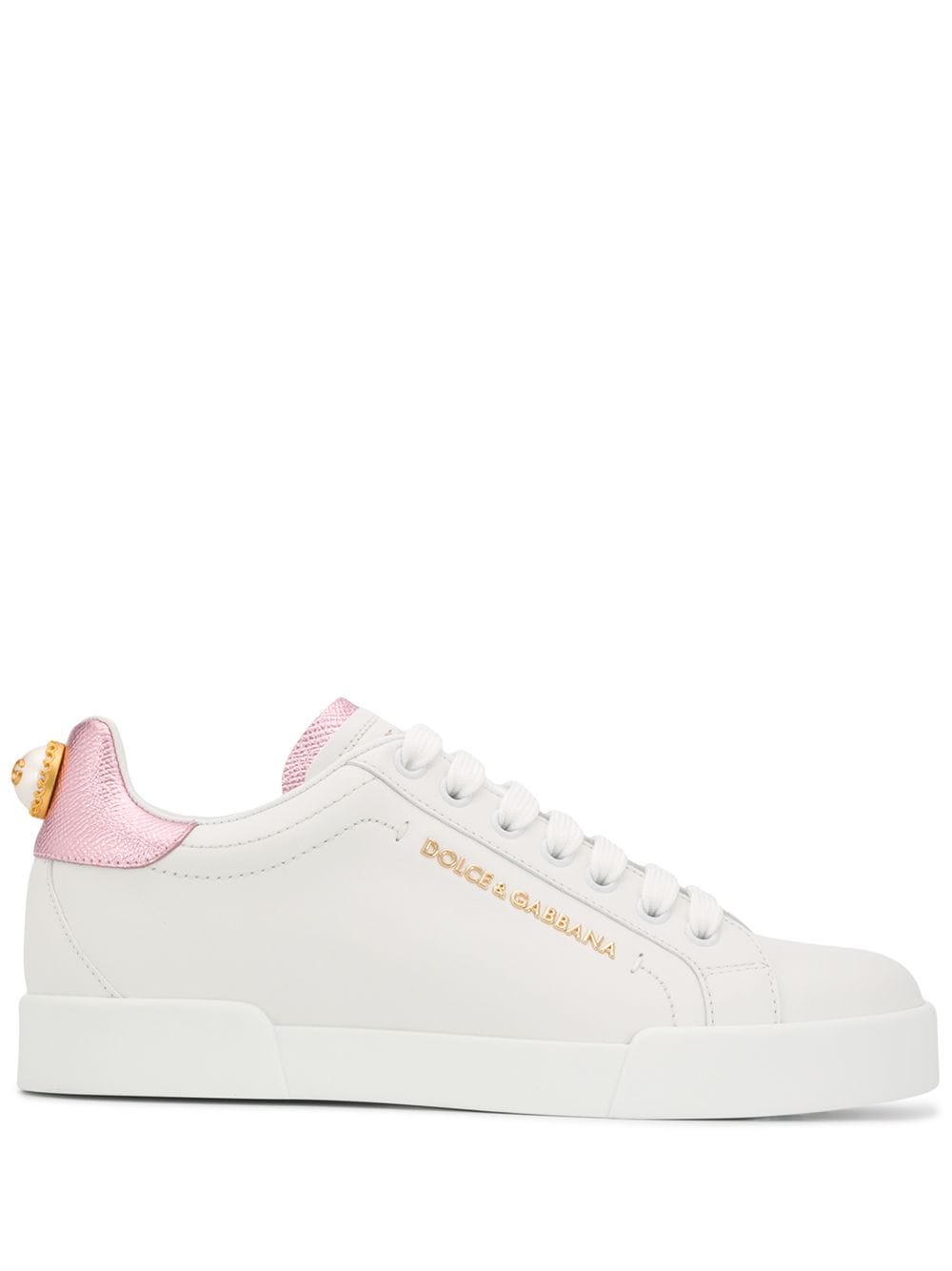 SNEAKER CLASSICA V BLANCO TALON ROSA