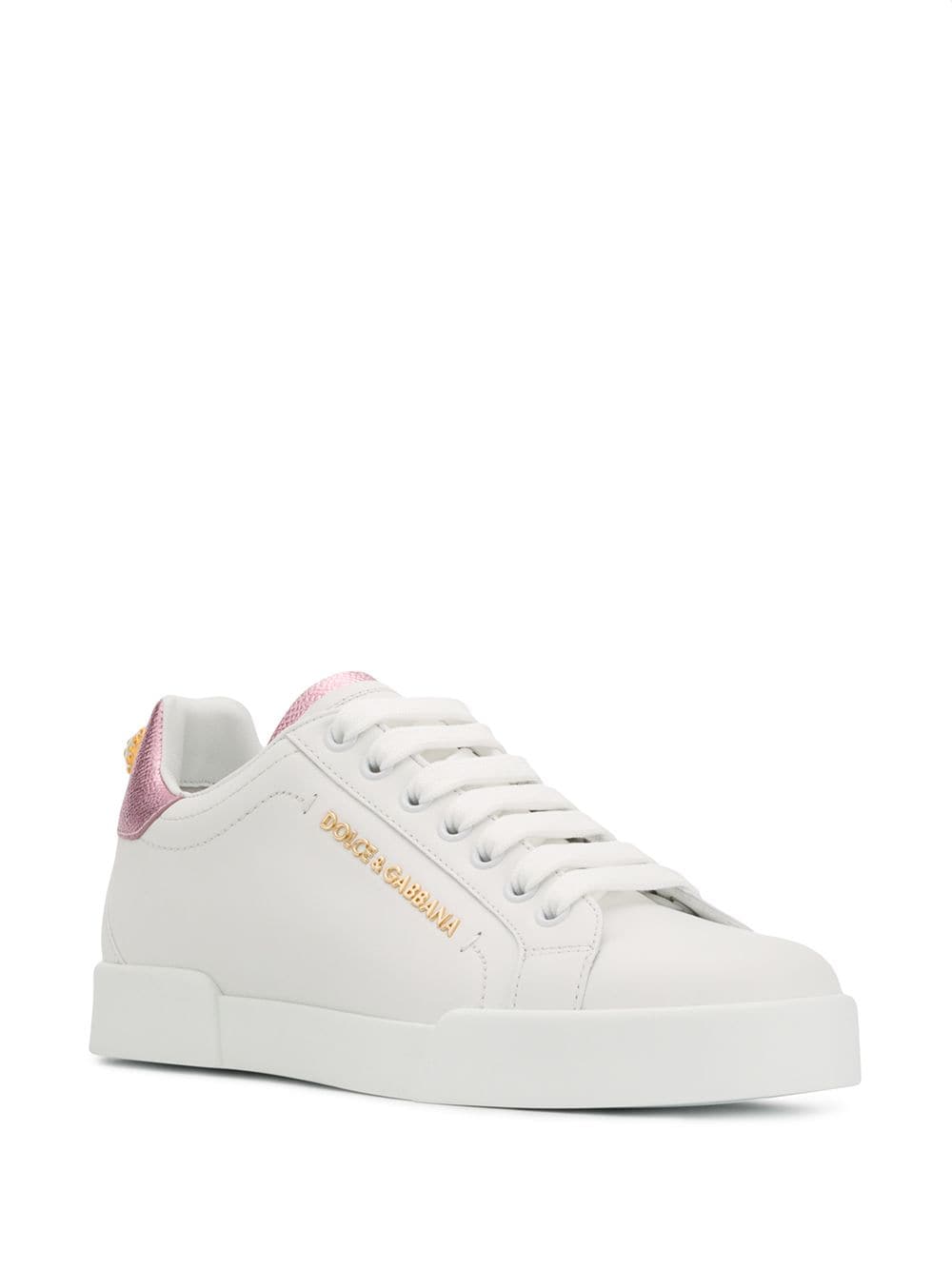 SNEAKER CLASSICA V BLANCO TALON ROSA