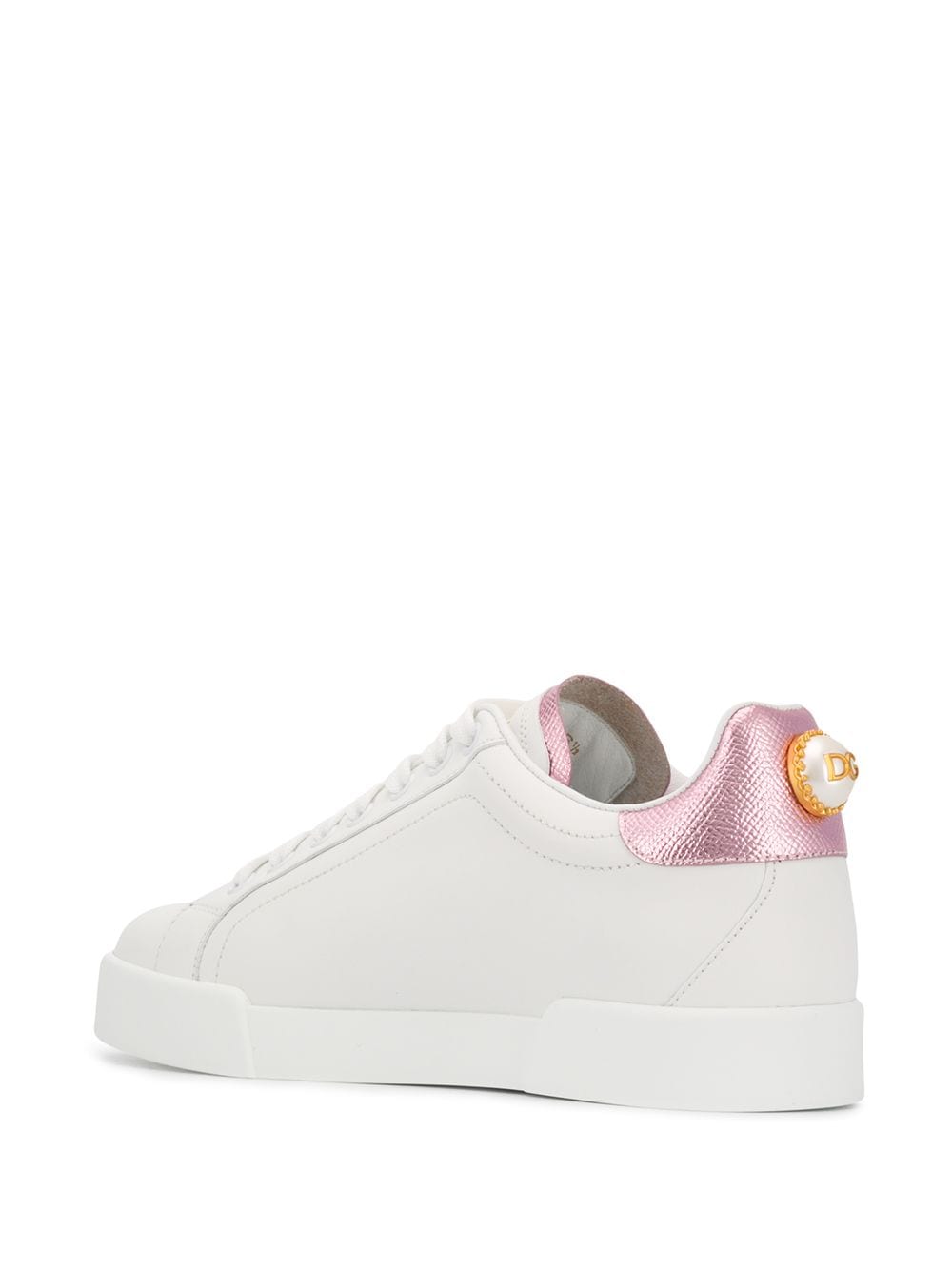 SNEAKER CLASSICA V BLANCO TALON ROSA