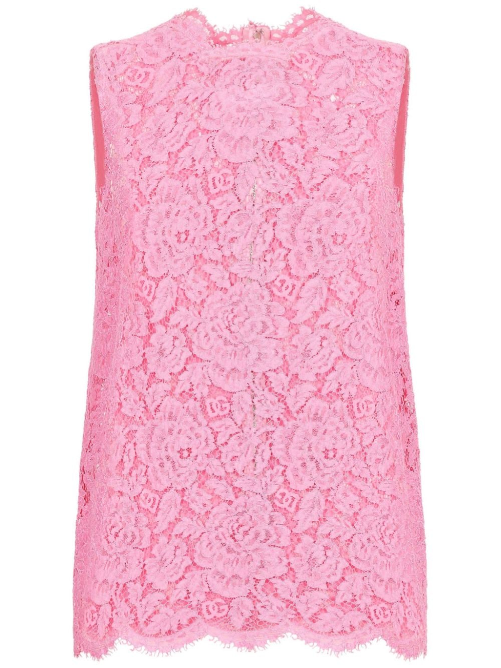 TOP SM ENCAJE ROSA CHICLE