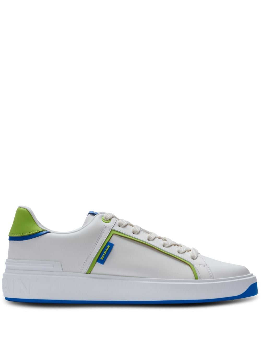 SNEAKER COURT BLANCO DET PISTACHO AZUL