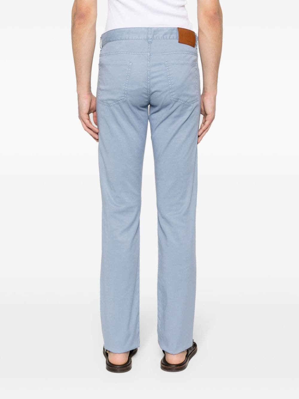 PANTALON CHINO GRIS AZULADO