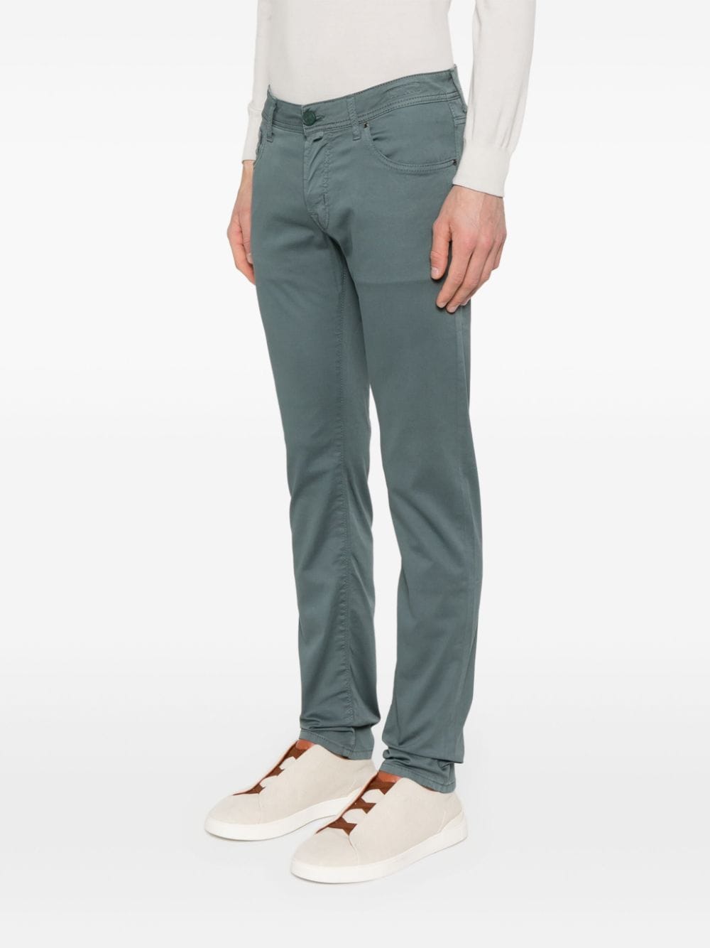 PANTALON 5B GRIS BASALTO ETIQUETA NEGRA