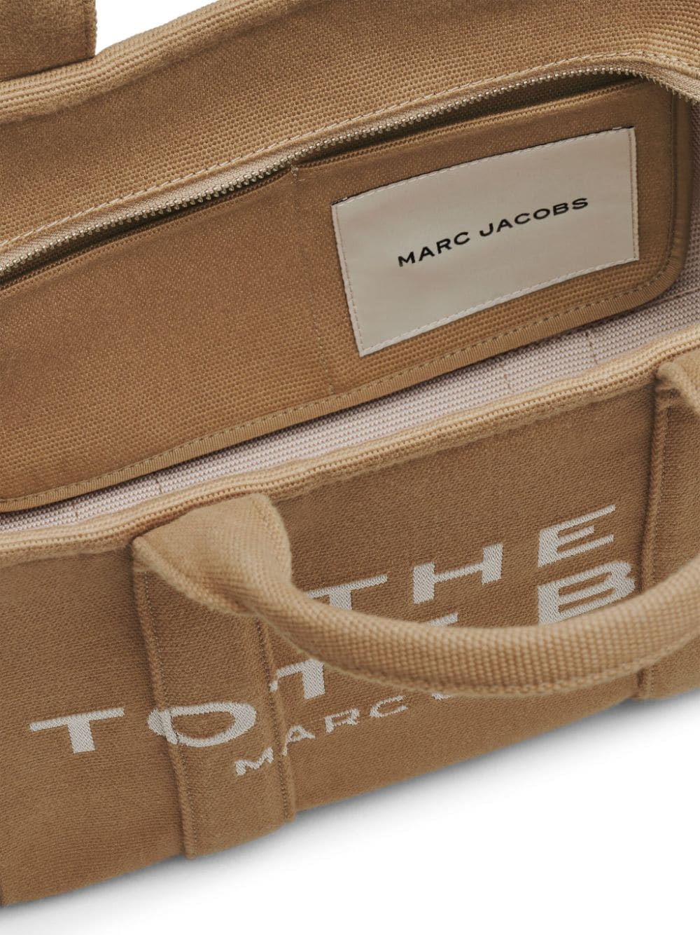 TOTE THE MEDIUM CAMEL LOGO BEIGE BORDADO