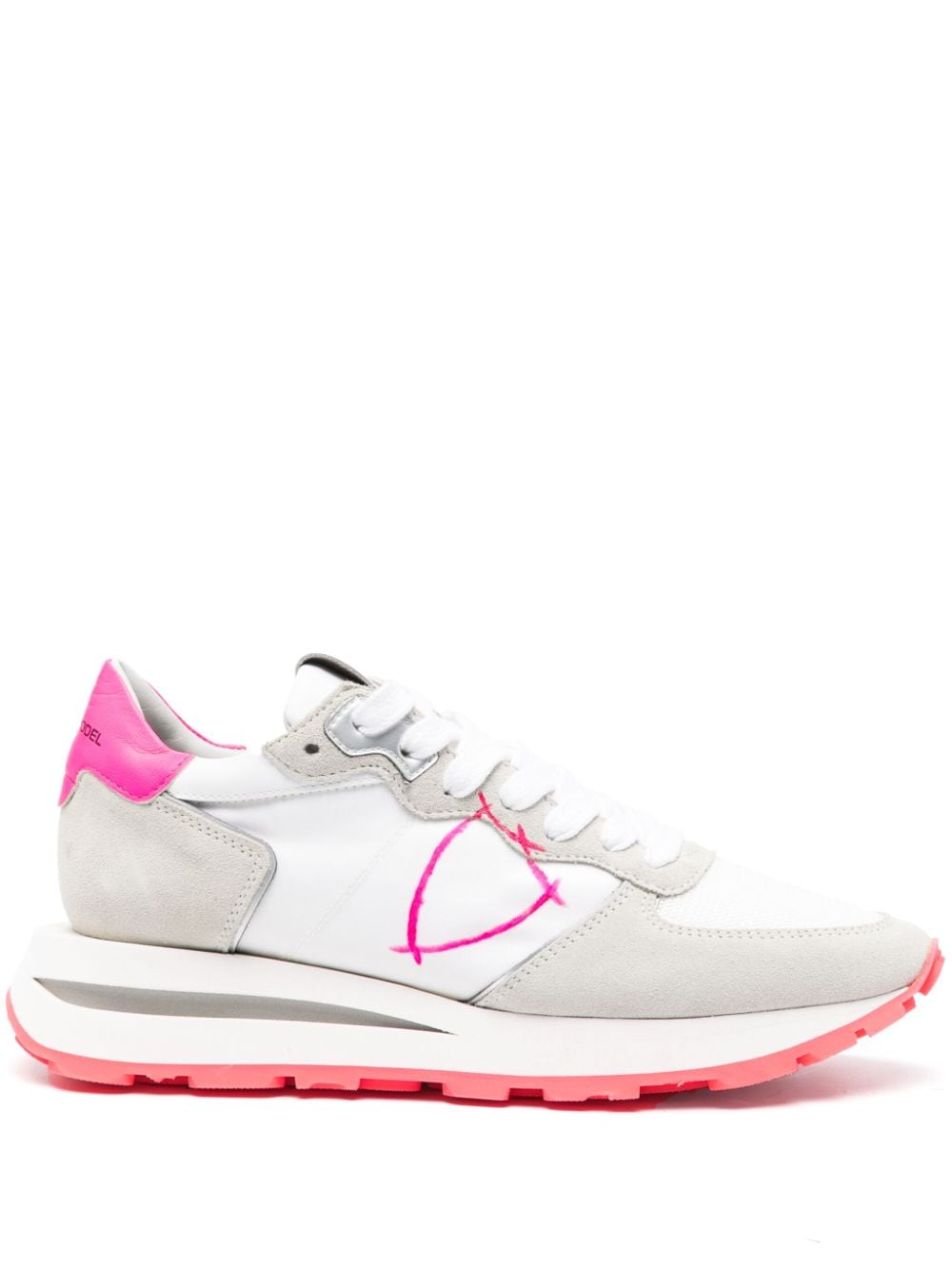 SNEAKER TROPEZ LOW BLANCO ROSA FLUOR