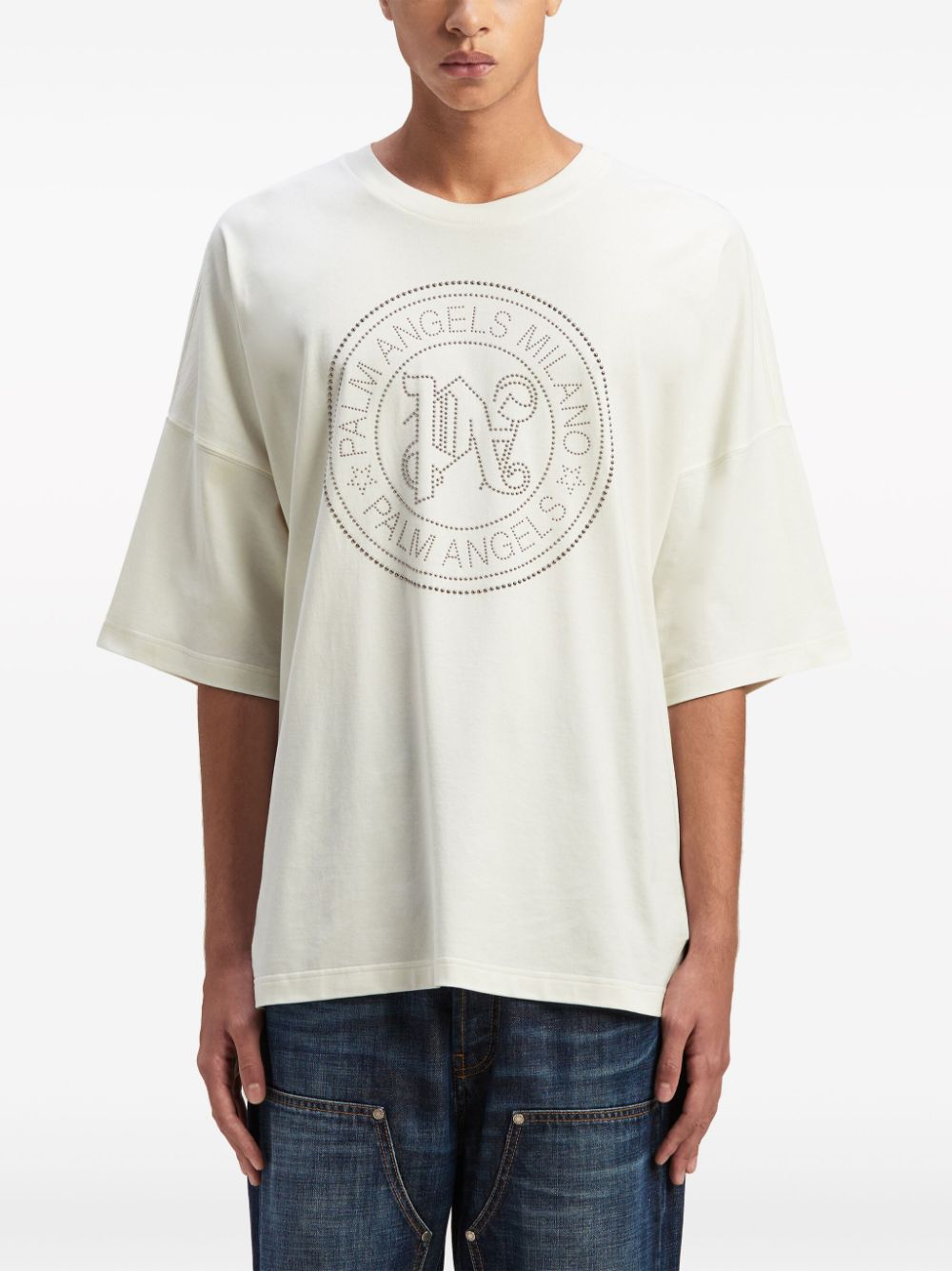 CAMISETA MC NATURAL LOGO MILANO TACHAS