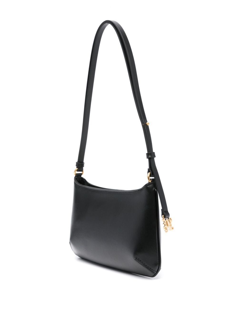 BOLSO GIORGINA NEGRO LOGO DORADO