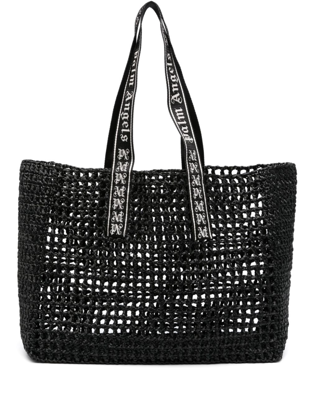 TOTE RAFIA NEGRO CROCHET