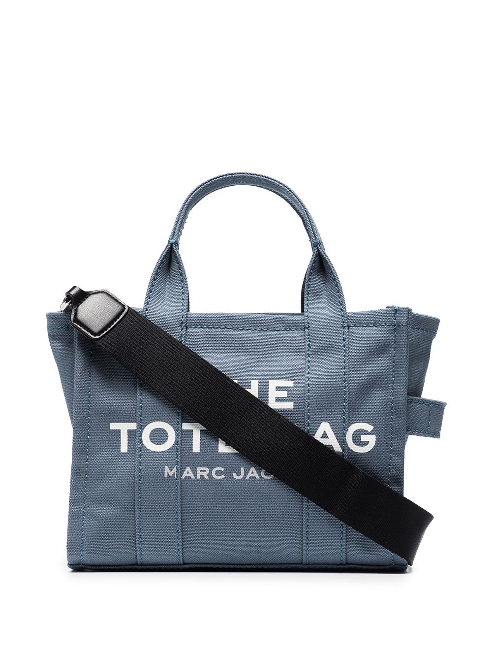 TOTE THE SMALL AZUL LOGO BLANCO