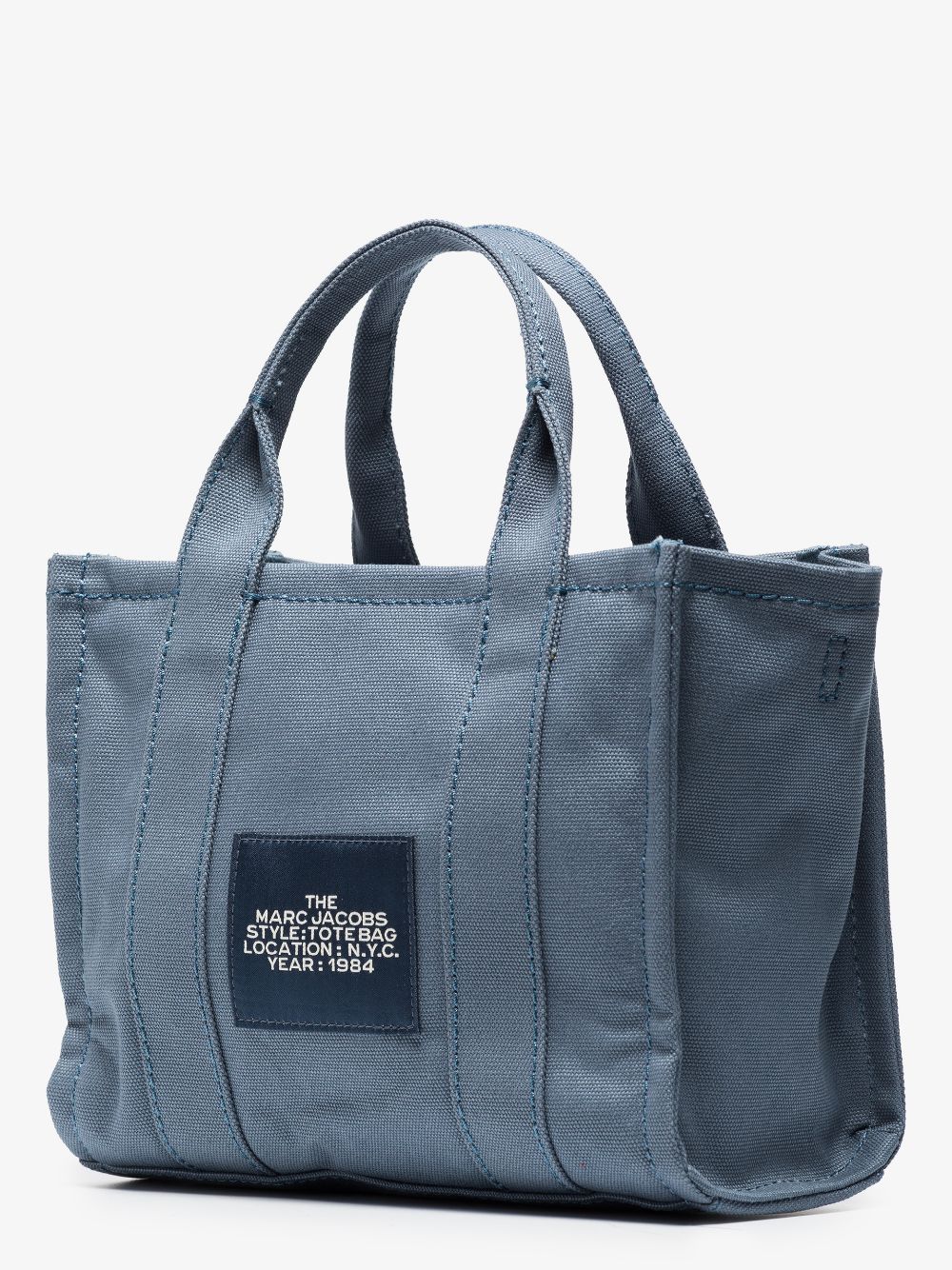 TOTE THE SMALL AZUL LOGO BLANCO