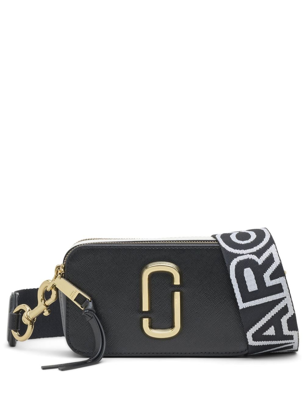 CROSSBODY SNAPSHOT NEGRO LOGO DORADO