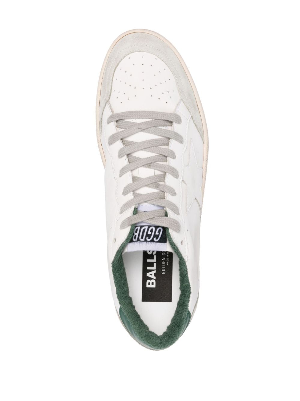 SNEAKER BALL STAR BLANCA TALON VERDE