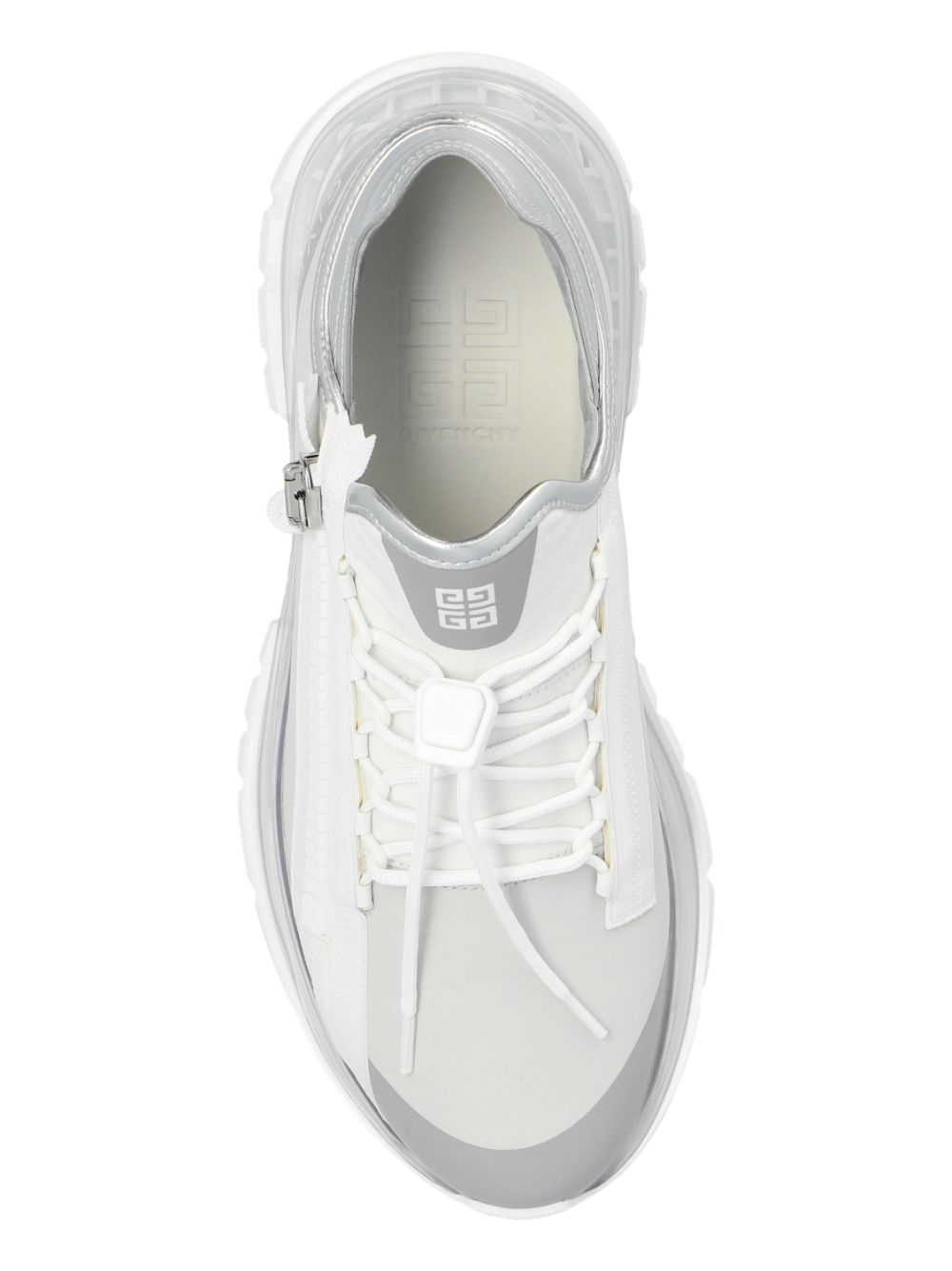 SNEAKER SPECTRE BLANCO PLATEADO ZIP AIRE