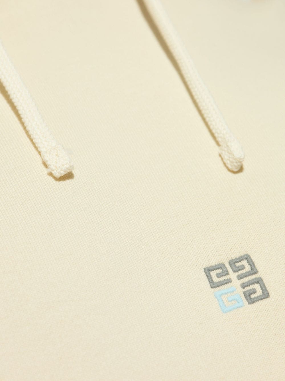 HOODIE BOXY BEIGE LOGO BICOLOR