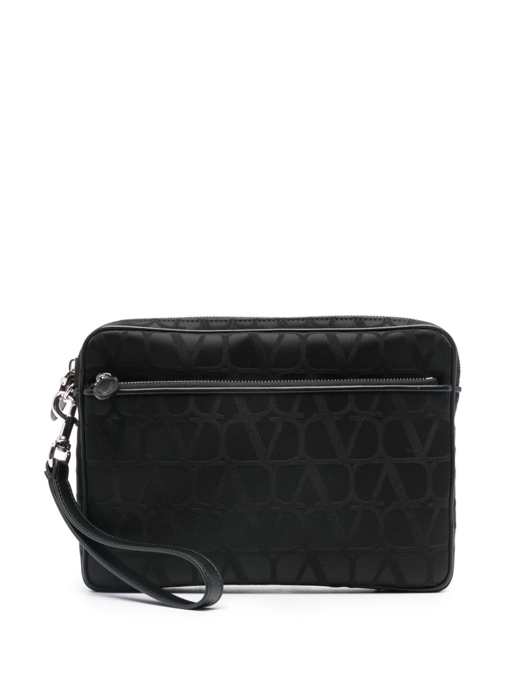 POUCH NEGRO MONOGRAMA ZIP