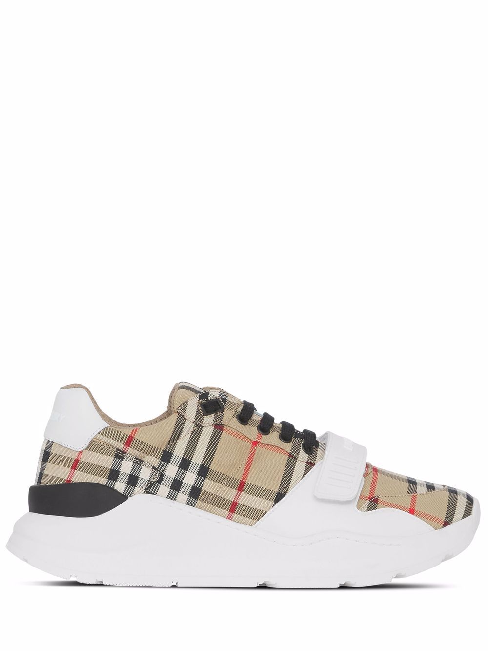 SNEAKER NEW REGIS CUADROS BEIGE BELCRO