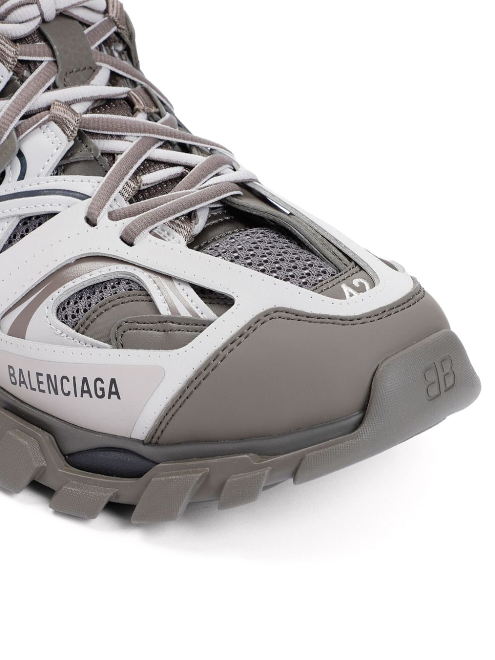 SNEAKER TRACK BEIGE CAQUI LOGO NEGRO