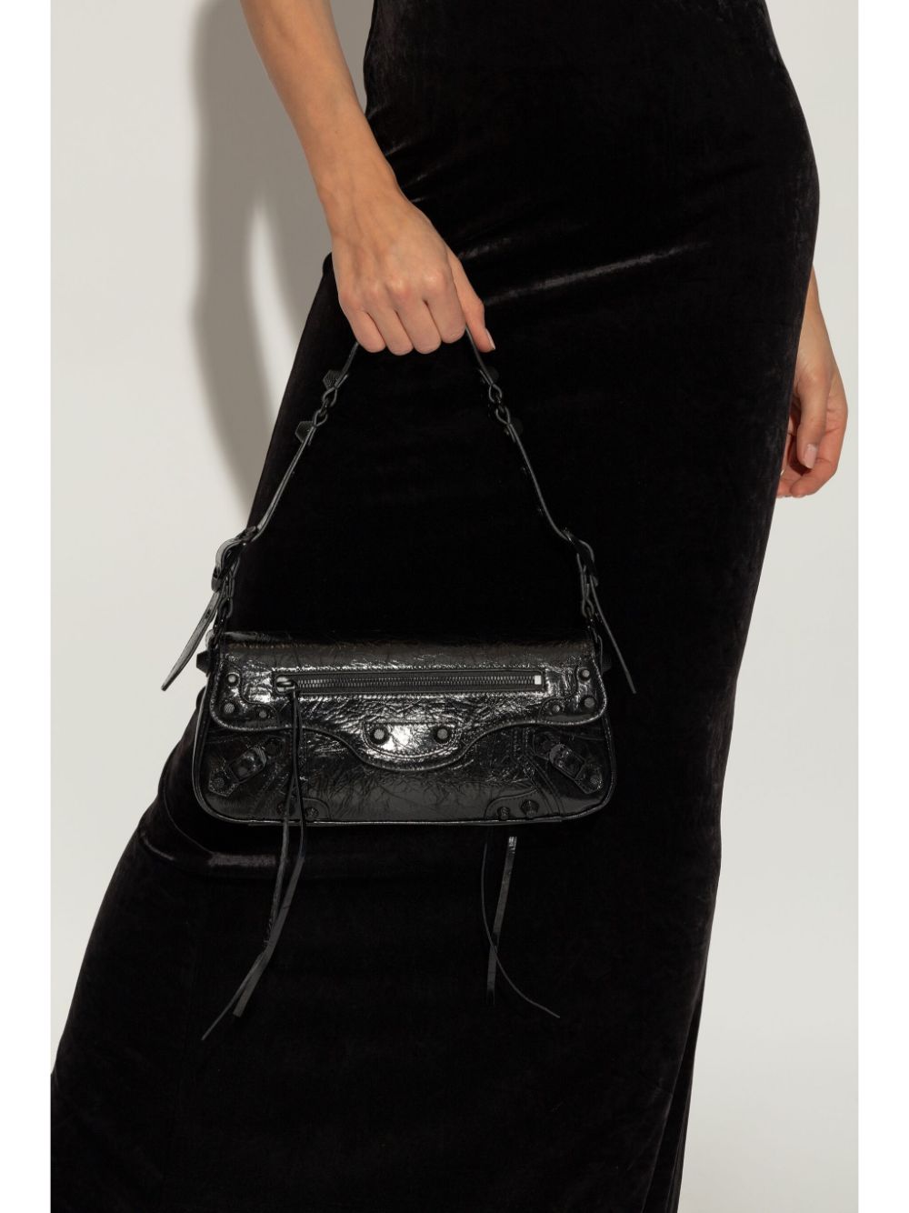 BOLSO SHOULDER LE CAGOLE S NEGRO TACHAS