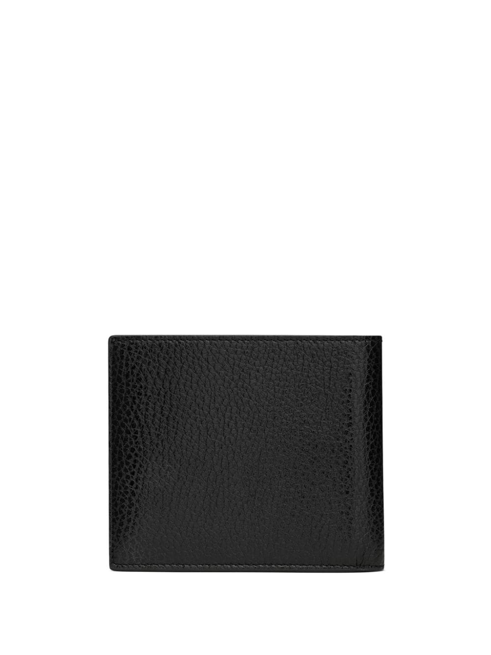 CARTERA NEGRA WALL TINY LOGO PLATEADO