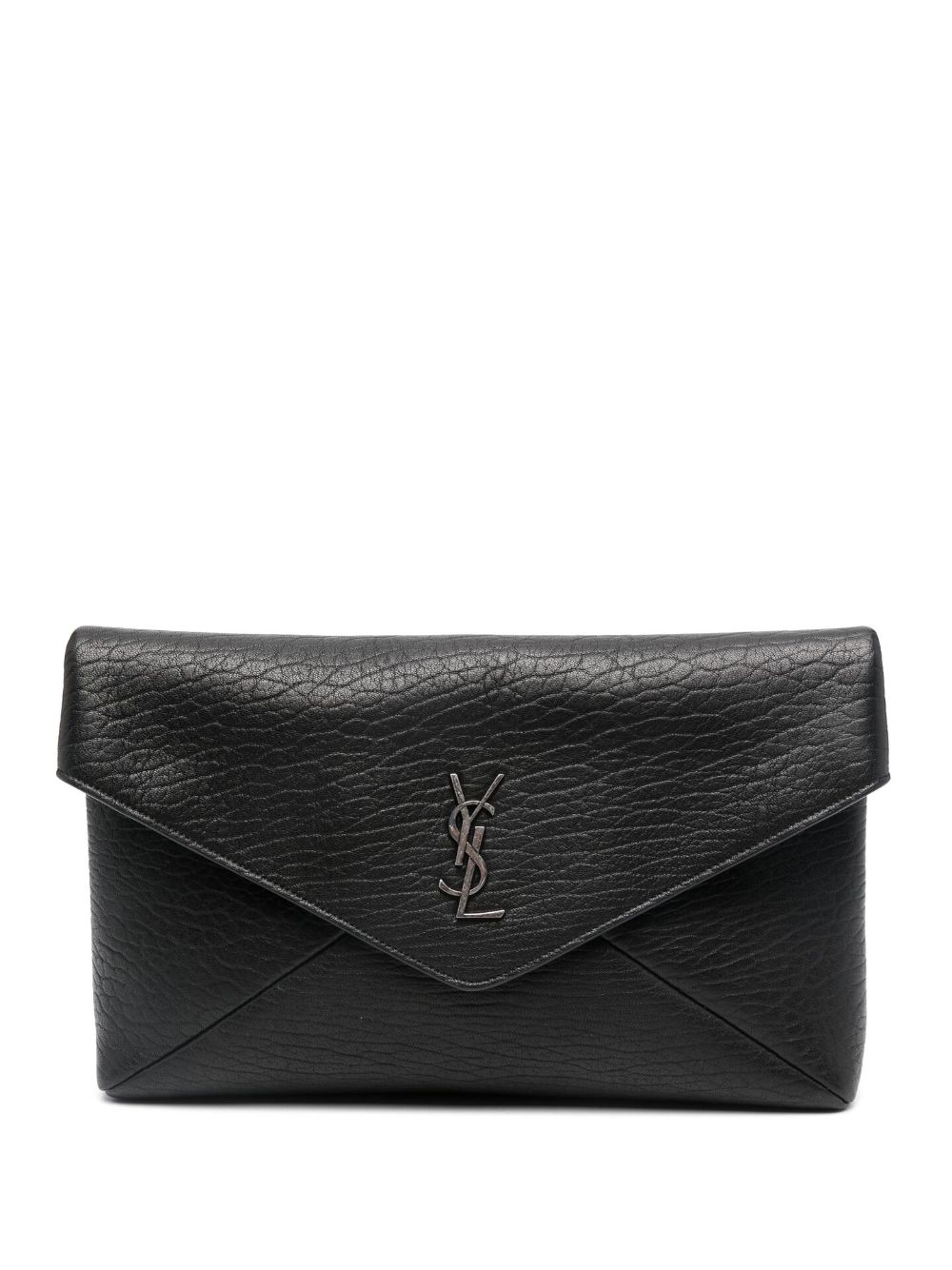 POUCH D HAKA MOIRA L NEGRO LOGO PLATEADO