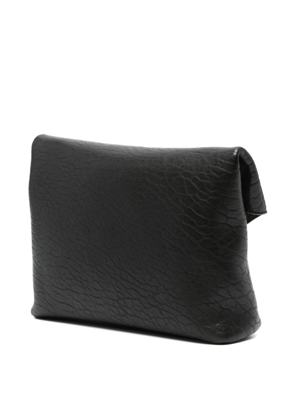 POUCH L NEGRO LOGO PLATEADO