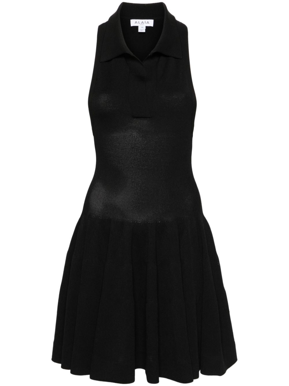 VESTIDO SKATER SM PUNTO NEGRO CORTO