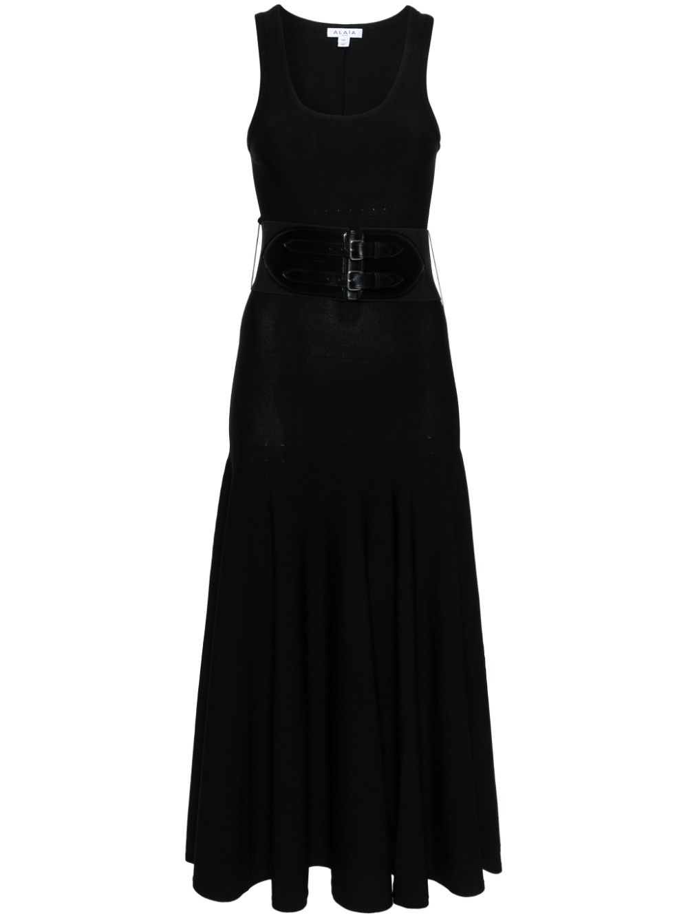 VESTIDO SM NEGRO CON CINTURON